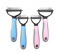 JINGYAN Productos de eliminación de Pelo de Perro Pet Grooming Kit Longhair Dog Comb Prevent Hair Kinking Labrador Golden Retriever Remover Brush(Azul,L)