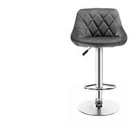 JINGYAN Taburetes de Bar Cushion Bar Chair Stools Swivel Height Adjustable Leather with Footrest Armrest Home Kitchen Office