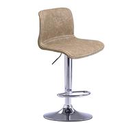 JINGYAN Taburetes de Bar Leisure Bar Chair High Stool Household Cashier Milk Tea Shop Adjustable and Low Back Lift(Grijs)