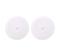JINGYAN Tapón de desagüe para Fregadero Floor Drain Plug 2PCS Silicone Round Floor Drain Cover Modern Simple and Practical Household Product Kitchen Bathroom Water Plug(White)