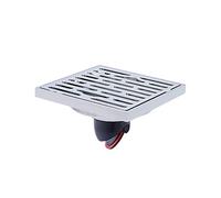 JINGYAN Tapón de desagüe para Fregadero Square Round Floor Drain Covers Bathroom Supplies Silver Tone Stainless Steel