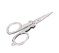 JINGYAN Tijeras Folding Scissors Travel Craft Foldable Travel Embroidery Scissors Thread Cutting Tailor Scissors