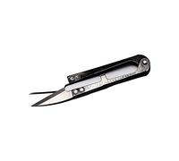 JINGYAN Tijeras Useful Stainless Steel Stitch U-Shape Use Scissors Cut Fishing Line Trimming Nipper Essential Cross Accessories(Schwarz)