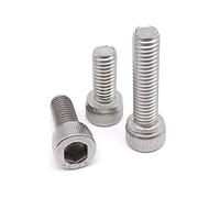 JINGYAN Tornillos Hexagon socket head screws with stainless steel black bolts, left-hand reverse rotating threaded