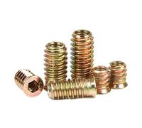 JINGYAN Tuercas de seguridad Socket Drive Head Embedded Insert Nut E-Nut for Wood Furniture Inside and Outside Thread(M4)