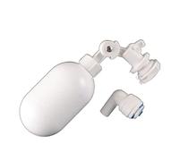 JINGYAN Válvulas de bola Inlet Float Valve White Plastic Adjustable Auto Fill Float Ball Valve Water Control Switch For Water Tower Water Tank(1/4")