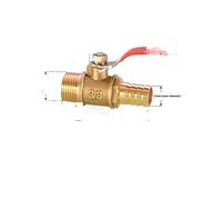 JINGYAN Válvulas de bola Red Handle Small Ball Valve Copper Thickened Pagoda Intubation Inner Wire Outer Teeth Switch Straight Valve(FC-4-13)