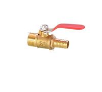JINGYAN Válvulas de bola Red Handle Small Ball Valve Copper Thickened Pagoda Intubation Inner Wire Outer Teeth Switch Straight Valve(FC-1-9)