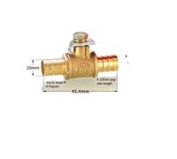 JINGYAN Válvulas de bola Red Handle Small Ball Valve Copper Thickened Pagoda Intubation Inner Wire Outer Teeth Switch Straight Valve(FC-4-4)