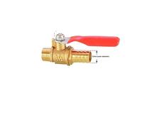 JINGYAN Válvulas de bola Red Handle Small Ball Valve Copper Thickened Pagoda Intubation Inner Wire Outer Teeth Switch Straight Valve(FD-1-3)