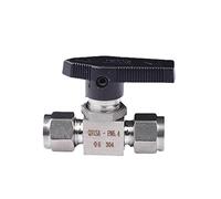 JINGYAN Válvulas de bola Tube Compression Union Ball Valve Stainless Stel Water Gas Fuel(10mm,SS316L)