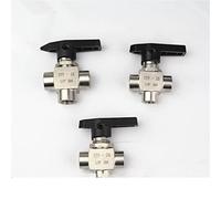 JINGYAN Válvulas de bola Way Female Thread Ball Valve Stainless Steel High Pressure Temperature(1/4")