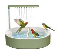 Jingyash Bañera para Loros,Bañera De Agua Circulante Automática para Aves Domésticas | Fuente De Estanque para De Agua Accesorio De Jaula Disfrute del Baño para Agapornis Cacatúa Interior NINFA Y