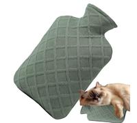 Jingyash Bolsa De Agua Caliente 1.2L | Han Bolsa de Agua Caliente,Con Funda Extraíble y Antifugas Mantiene el Calor 4-6 Horas para Espalda Manos Viaje Niños Cuello Piernas Camping Escuela Invierno