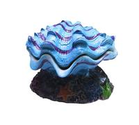 Jingyash Cueva para pecera | Decoración de hábitat de acuario de concha, refugio falso para tanques de esquina, terrario, agua dulce, agua salada, hogar, escuela, dormitorio, sala de estar