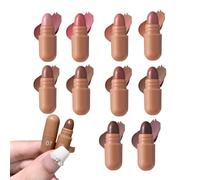 Jingyash Mini Set de Barras de Labios,10 Colores en Forma de Píldora de Larga Duración - Kit de Labiales,para Boda, Cita, Graduación, Viaje, Colegio, Eventos Especiales