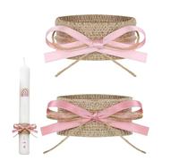 Jingyash Protector Antigoteo para Velas de Iglesia,Fundas Autoadhesivas 2 Piezas,Cinta Protectora de para Vela de Iglesia - Planificadores Ceremonias Cristianas, Padrinos, Capilla, Rincón Oración,