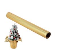 Jingyash Rollo De Foil Para Floristería - Papel De Regalo Dorado Para Ramos De 9,14 Metros,Papel De Aluminio Impermeable Para Macetas | Para Navidad, Cumpleaños, Envío, Embalaje, Manualidades, Día De