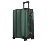 JingYi Store Maleta con Estructura De Aluminio Maleta con Ruedas Maleta con Contraseña Maleta De Embarque Maleta De Excursión(Green,28in)