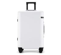 JingYi Store Maleta Silenciosa Maleta De Gran Capacidad Maleta De Excursión Maleta con Ruedas Duradera Ruedas Universales(White,22in)