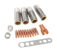 Jingyingtt 16 piezas de accesorios for antorcha de soldadura 25AK, consumibles, soporte de boquilla de gas de 1,0 mm for antorcha MIG 25AK MIG Soldadura al arco
