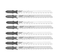 Jingyingtt Cuchillas de rompecabezas T101B/T101BR 8 a 60 uds., corte recto diente medio/inverso, HCS extendido for carpintería, apto for tableros fibra plástico y madera