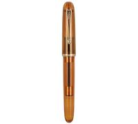 Jinhao 9016 - Pluma estilográfica con punta de latido medio, serie Dadao, acrílico transparente Amble con convertidor grande para escribir