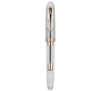 Jinhao 9016 - Pluma estilográfica de punta fina, serie Dadao, plumín acrílico transparente con convertidor grande para escribir, firmar y caligrafía