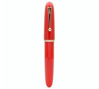 JINHAO 9019 Dadao Series - Pluma estilográfica con convertidor de tinta de alta capacidad (punta mediana de 0,7 mm, rojo)