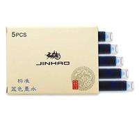 Jinhao x450 - Pluma estilográfica (0,5 mm, punta mediana, fina por Rhapsody, 10 cartuchos azules)