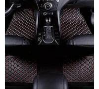 JINHUAHUOTUI Alfombrillas Coche para Jeep Avenger SUV 2024 2025, Juego Completo Cuero PU Negro Rojo Alfombras a Medida Antideslizantes e Impermeables Protección Interior