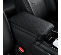 JINHUAHUOTUI Cojín Reposabrazos Coche para Mitsubishi Eclipse Cross 2018-2024, Funda Consola Central con Bolsillos Almohadilla Apoyo Ergonómica Accesorio Auto Piel Negro