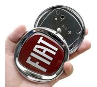 jinhuo Emblemas para Coches Compatible con el Fiat Panda - 12cm/9.5cm Parrilla Delantera, 9.5cm Trasera - ABS Plateado - Montaje Sencillo,Front Grill-9.5 cm