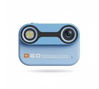 Jinhxofs Cámara Digital Sumergible Acercamiento Óptico 10x Cámara Juguete Resistente Al Agua para Playa, Buceo, Azul