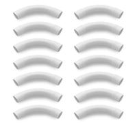JINJUMEI 16 Piezas Tubo PVC 20mm Rigido Bidireccional Conectores de 90 Grados de Tubería Tubo Tubo de Conducto Cable Canal Instalación Accesorios para Tubería Eléctrica Varilla Tubería Construcción