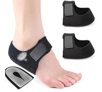 JINJUMEI 2 Pcs de Protector Talon Taloneras Silicona, Protectores de Talón para Fascitis Plantar, Protector Talon Zapato, Ajustables Taloneras Fascitis Plantar para Tendinitis de Aquiles