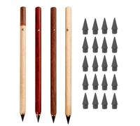 JINJUMEI 4 Piezas Lapiz Infinito, Lápiz Sin Tinta con 20 pcs Cabezales Reemplazables, Lápiz Sin Tinta Portátil, Lápiz Reutilizable, Lápiz Eterno Sin Tinta para Escritura Ilimitada, Dibujo