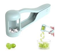 JINJUMEI Cortador de Uvas para Niños,Frutas de Acero Inoxidable Cortadora, Máquina para Cortar Tomates, Herramientas de Corte, Frutas Cortadora para Cocina Ensalada de Frutas y Verduras