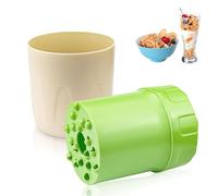 JINJUMEI Rallador de Manzana, Rallador de Frutas Rallador de Verduras Rotativo Rallador de Manzana Giratorio de Mano Herramienta de Cocina Multifuncional para Frutas, Verduras, Queso, Chocolate