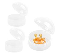 Jinlaili 3PCS Porta Chupetes Bebé, Caja para Chupete para Llevar 2 Chupetes, Caja Portachupetes Portátil, Caja de PP sin BPA, Funda Higiénica Para Chupetes, Infantil Chupete Caja Uso Al Aire Libre