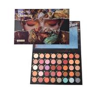 Jinlaili 40 Colores Paleta de Sombras de Ojos Metálicas, Brillante Paleta de sombras de ojos altamente pigmentadas, Paleta de maquillaje cosmético para ojos brillantes nacarados (B)