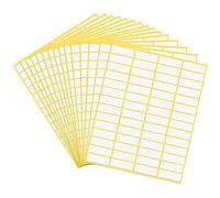 Jinlaili A5 Etiquetas Autoadhesiva Blanco Imprimibles, 15 Hojas Etiquetas Escribible Multiusos, Etiquetas Adhesivas Fáciles de Despegar, Rectángulo Papel de Pegatina con Adhesivo para Hogar Oficina