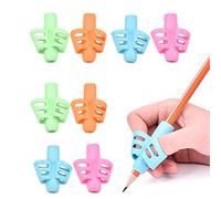 Jinlaili Agarre de Lápiz, 8 Pz Agarre para Escritura para Niños, Empuñadura de Lápiz Ergonómico, Escritura Ayuda Niños, Agarre Postura Corrección Herramienta