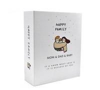 Jinlaili Álbum de Fotos para 100 Fotos 10x15 cm, Libro de Fotografía Familiar y de Pareja, Gran Capacidad para Viajes, Bolsillos para Guardar Buenos Recuerdos