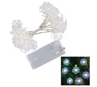 Jinlaili Guirnalda Luces LED 3 Metros 30 LED para Árbol de Navidad, Cadena Decorativa para Patio y Decoración de Fiestas (C)