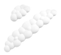 Jinlaili Reposamuñecas para Teclado, Almohadilla Teclado Nube, Reposamuñecas Ergonómico de Espuma Memoria, con Base Antideslizante, Reposamuñecas para Oficina Hogar Escuela (Set B)