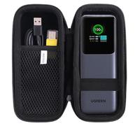 JINMEI Funda de almacenamiento rígida de EVA compatible con UGREEN Power Bank de 25,000 mAh, 200 W/UGREEN 20000 mAh 165 W, cargador de batería de viaje, caja de almacenamiento protectora de viaje