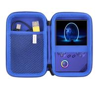 JINMEI Funda de Transporte rígida de EVA Compatible con RG40XX V/RG CubeXX/RG Cube/Powkiddy RGB30 Funda de Consola de Juegos portátil de 4 Pulgadas (Azul)
