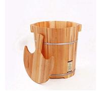 JINMUXUAN Baño de pies de barril de madera, baño de pies, bañera de hidromasaje, bañera de pies para remojar los pies, piscina para adultos, bañera de pies con tapa, cubo de madera para pedicura