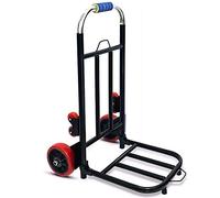 JINMUXUAN Pequeños carros Plegables de Hierro con Ruedas con Ruedas de Goma Anti Punzones y Trolley de 150 kg de Capacidad Compras para Equipaje de Compras Movimiento Beauty Comes